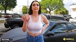 Bang Roadside XXX - V Monroe - V Monroe Gets Her Pussy Worked Out Instead Of Paying For Her Car Repairs