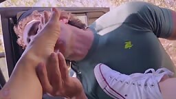 Yiny Leon - Busty Hitchhiker Roadside Fucking