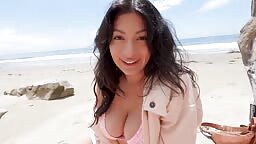 Cami Strella - Step Sister In Law Took Me To A Nude Beach Public Fuck