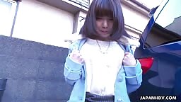 JapanHDV - Haruka Miura comes with us on a walk outside today with a sex toy in her pussy